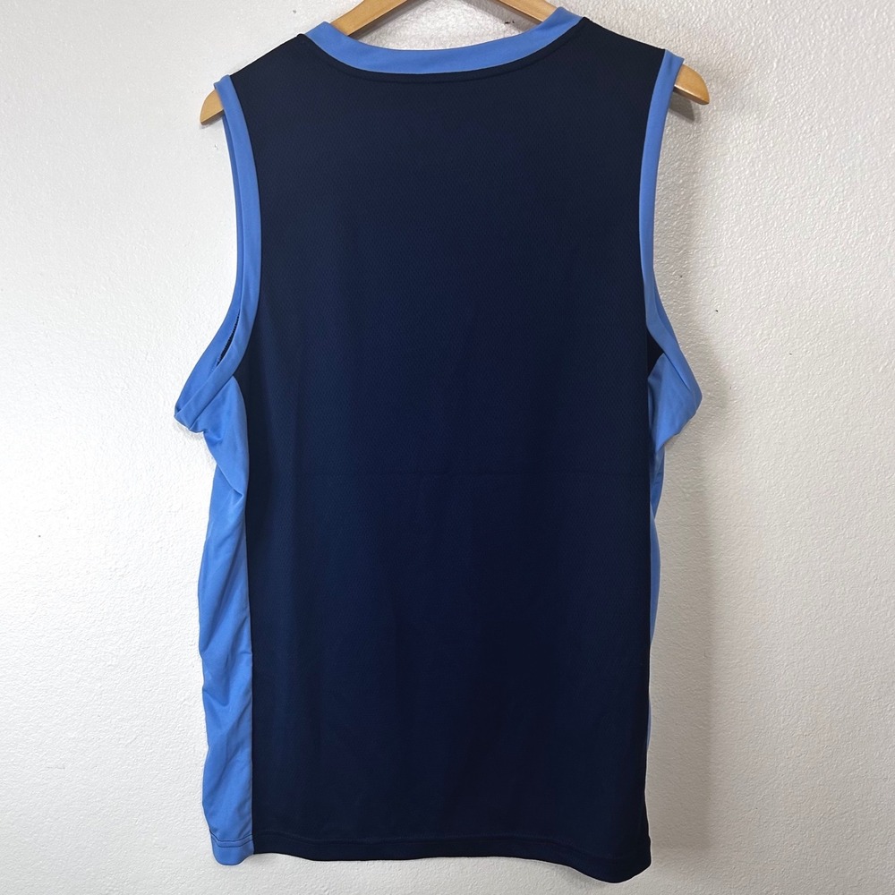 NWOT NBA TX3 Cool Mens Large Navy Blue Light Blue Basketball Tank Top Jersey Gym - Picture 3 of 6